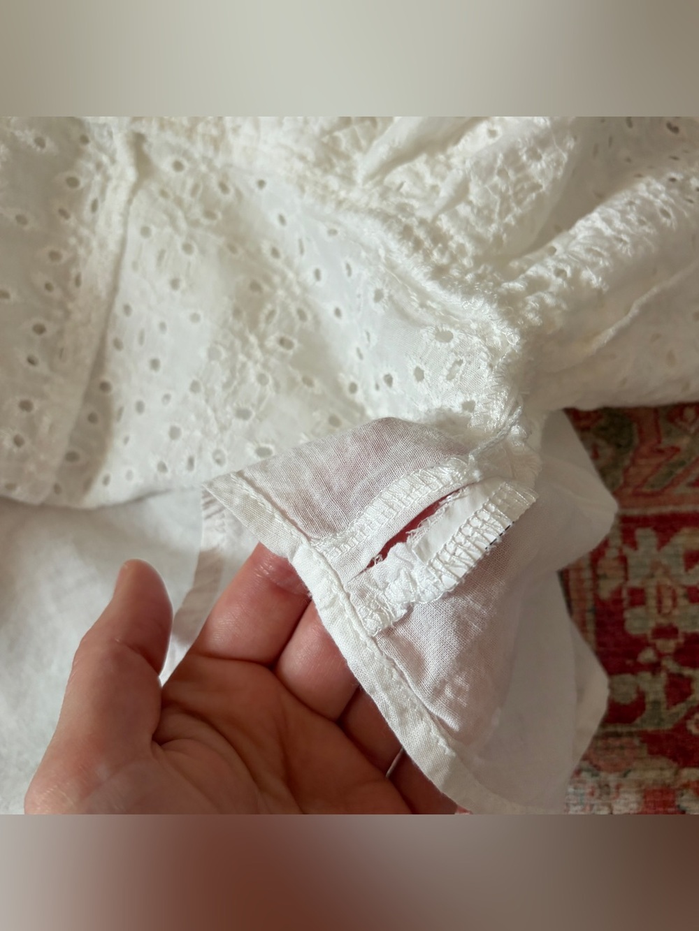 White eyelet lace ruffle mini skirt | coconut girl, y2k summer mini skirt - Picture 9 of 9